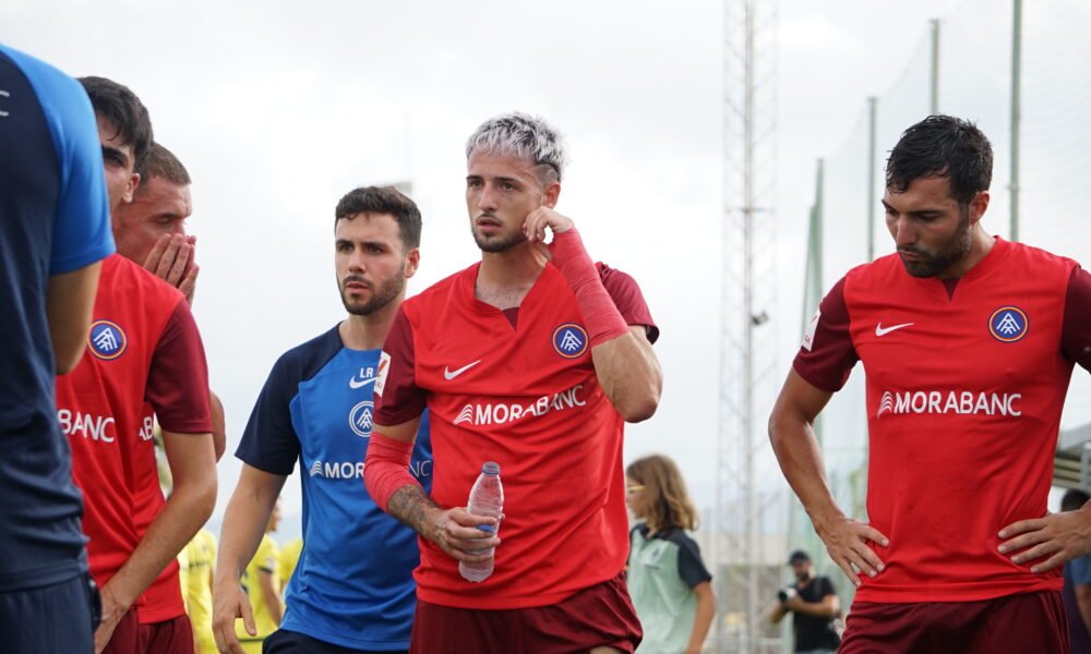 Manu Nieto durant el partit al camp del Vila-real B / FC ANDORRA