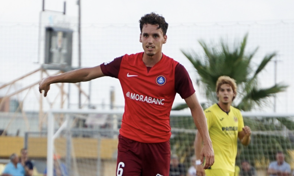 Jandro Orellana en un moment del partit d'avui