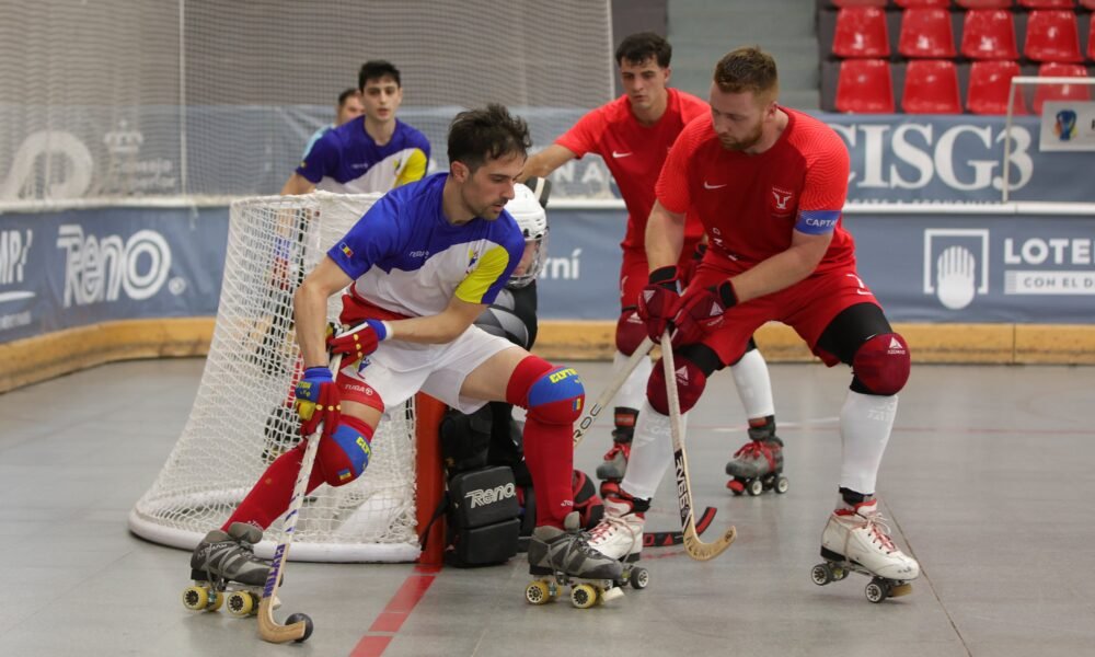 Un moment del partit entre Anglaterra i Andorra