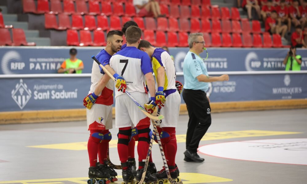 Un moment del partit entre Anglaterra i Andorra