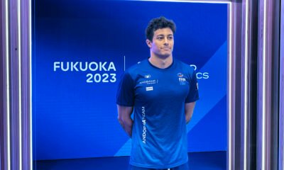 Tomàs Lomero als Campionats del Món de Natació a Fukoka, Japó / FAN