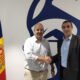 El president del Morabanc Andorra, Gorka Aixàs, i el director de la delegació d’Andorra d’Assegurances Catalana Occident, Eduard Fillet /MORABANC