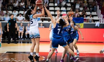Un instant de la final entre Andorra i Azerbaidjan / FIBA