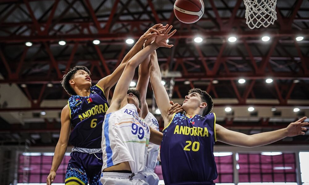 Un instant del partit entre Andorra i Azerbaitjan / FIBA