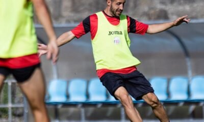 Dani Toribio en un entrenament amb l'FC Santa Coloma / FSCA