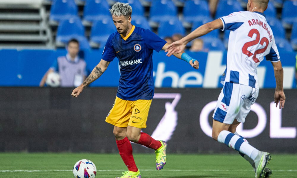 Manu Nieto en un moment del partit davant el Leganés / FC ANDORRA