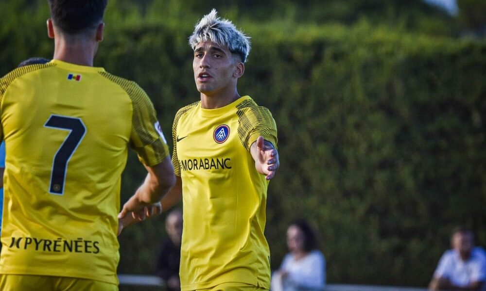 Manu Nieto durant el partit davant l'Osca / FC ANDORRA