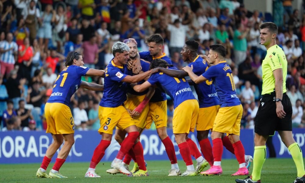 Un moment del partit entre l'FC Andorra i el Cartagena / FC ANDORRA