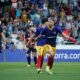 Manu Nieto celebrant un dels seus tres gols ahir / FC ANDORRA