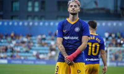 Manu Nieto ahir durant el partit davant el Cartagena / FC ANDORRA