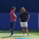 Jaume Nogués i Carles Puyol en un dels entrenaments / FC ANDORRA