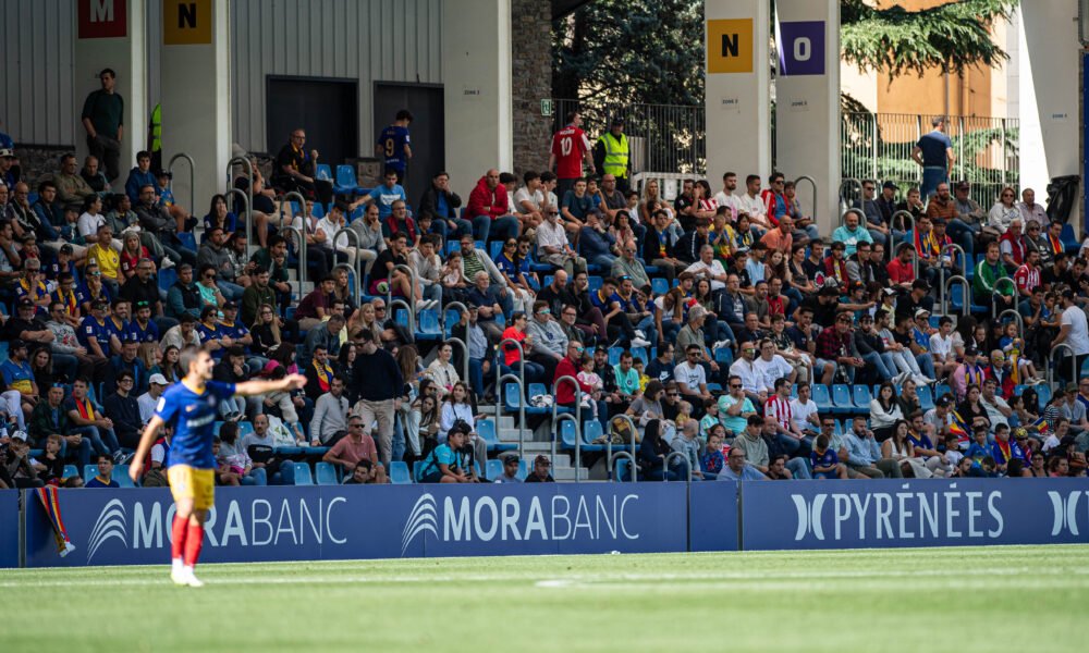 L'estadi Nacional en un dels darrers partits de l'FC Andorra / FCA