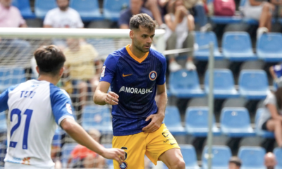 Adrià Vilanova durant el partit davant el CD Tenerife / FC ANDORRA