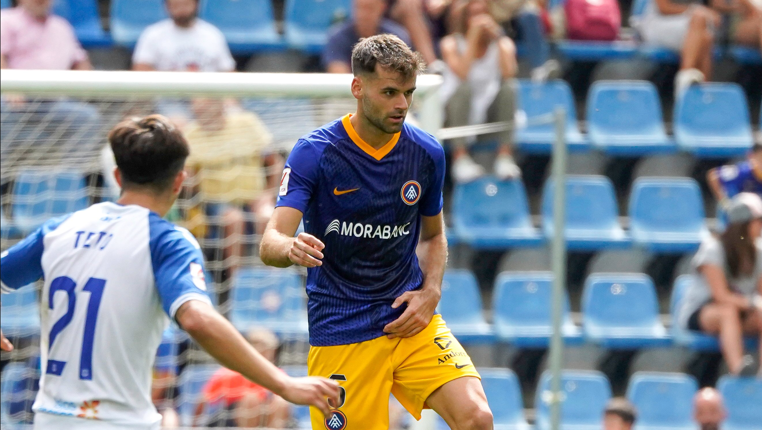 Adrià Vilanova durant el partit davant el CD Tenerife / FC ANDORRA