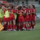 La selecció celebrant un dels gols davant Moldàvia / FAF