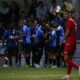 Els jugadors de l'Inter Escaldes celebrant un gol en la victòria davant el Santa Coloma / FAF