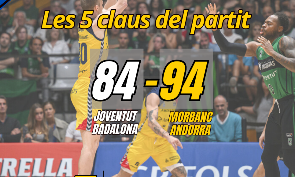 Les 5 claus del partit Joventut - Morabanc Andorra / ACB