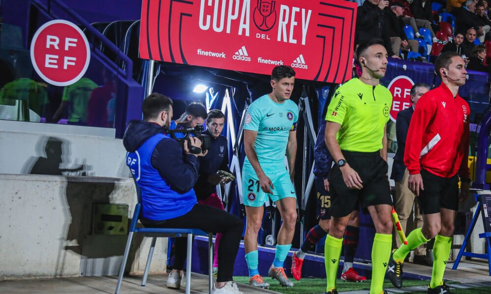 Bover en el parti de la temporada passada de la Copa del Rei davant el Llevant / FCA