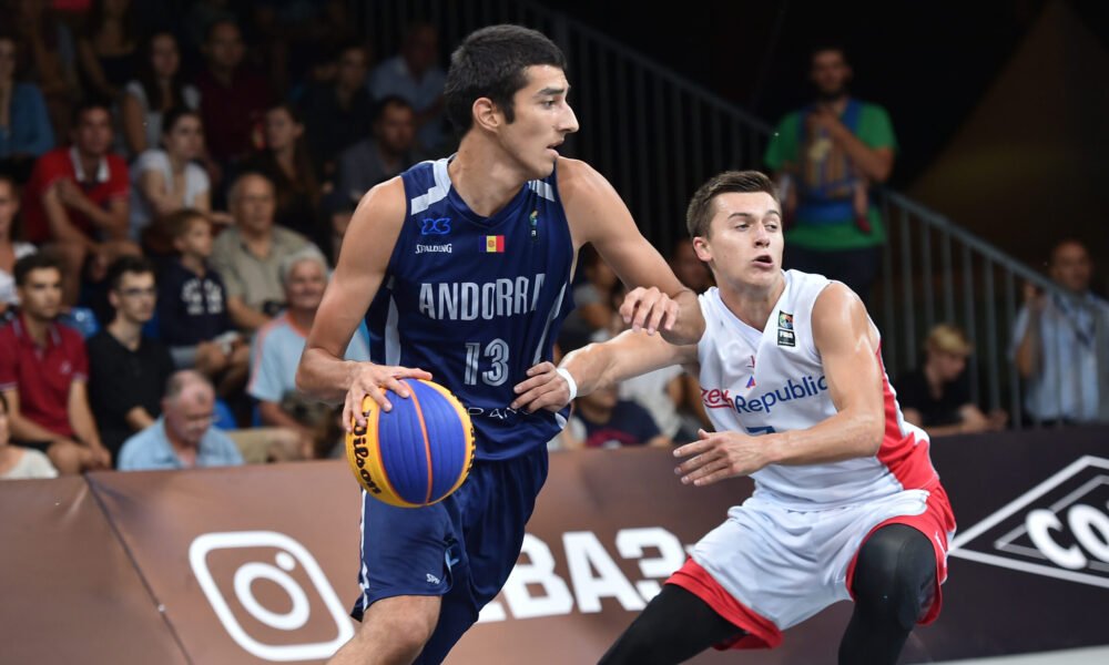 Alexis Bartolomé en un torneig organitzat per la FIBA