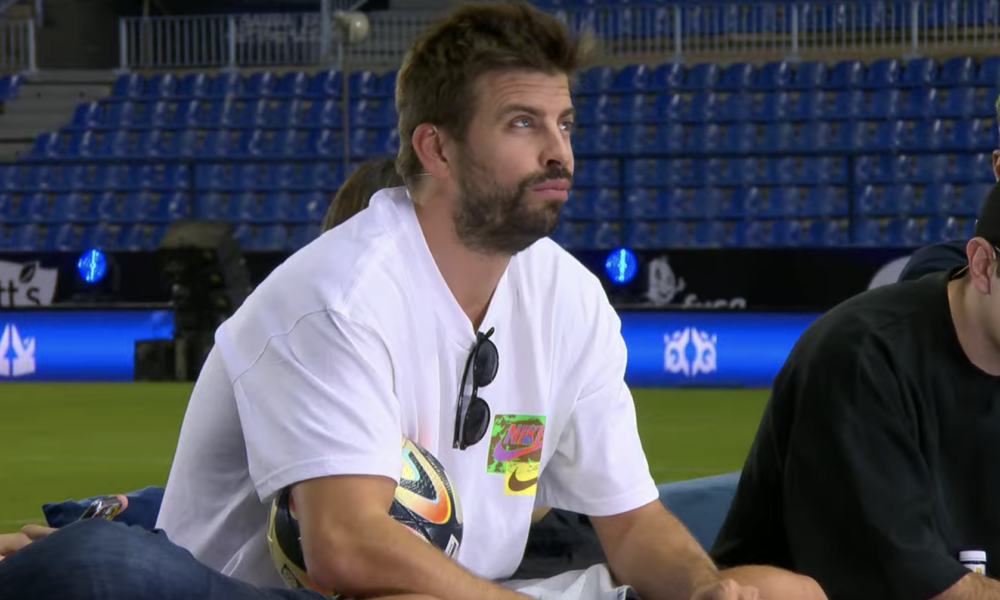 Gerard Piqué en la roda de premsa de presentació de les finals de la Kings League