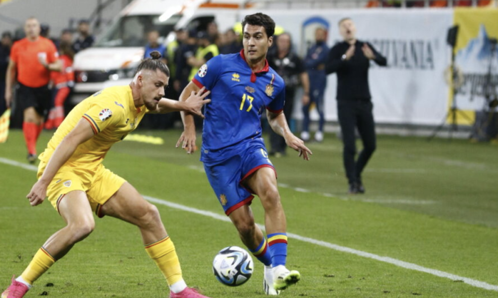 Un moment del partit entre Andorra i Romania / FAF