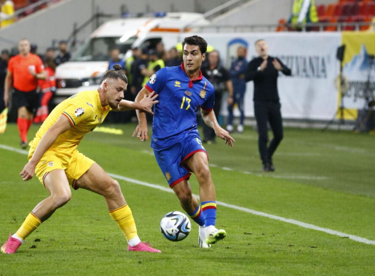Un moment del partit entre Andorra i Romania / FAF