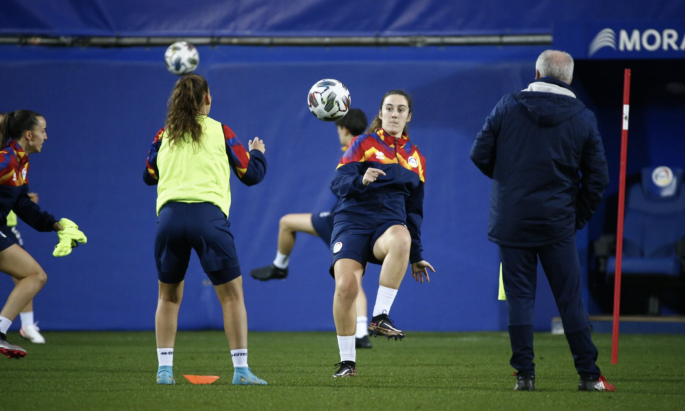 Un moment de l'entrenament d'ahir / FAF