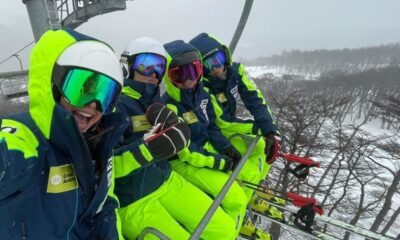 Clàudia García, Jordina Caminal, Iria Medina i Carla Mijares a Saas Fee / FAE