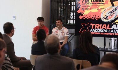 Bou i Busto en la presentació de l'X Trial d'Andorra la Vella