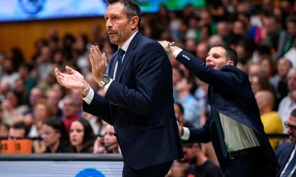 Natxo Lezkano durant el partit a l'Olímpic de Badalona / ACB - David Grau