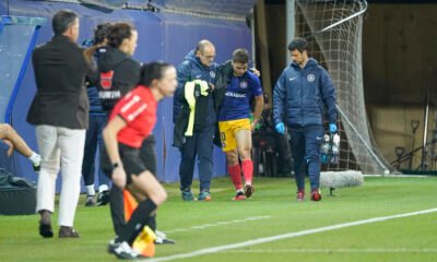 Vilà en el partit davant el Llevant quan va ser substituït / FC ANDORRA