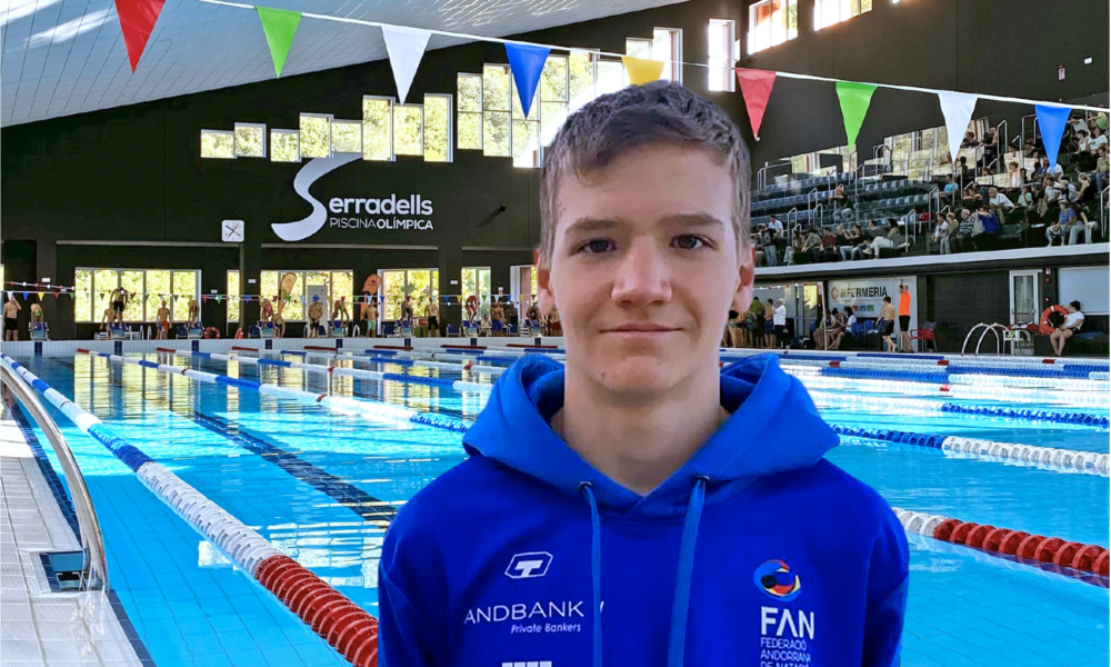 Max Suárez a la piscina del Serradells / FAN