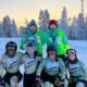 El grup femení a Storklinten, d'esquerra a dreta i de dalt a baix_Paci, Alayrach, Mijares, Medina, Caminal i Garcia / FAE