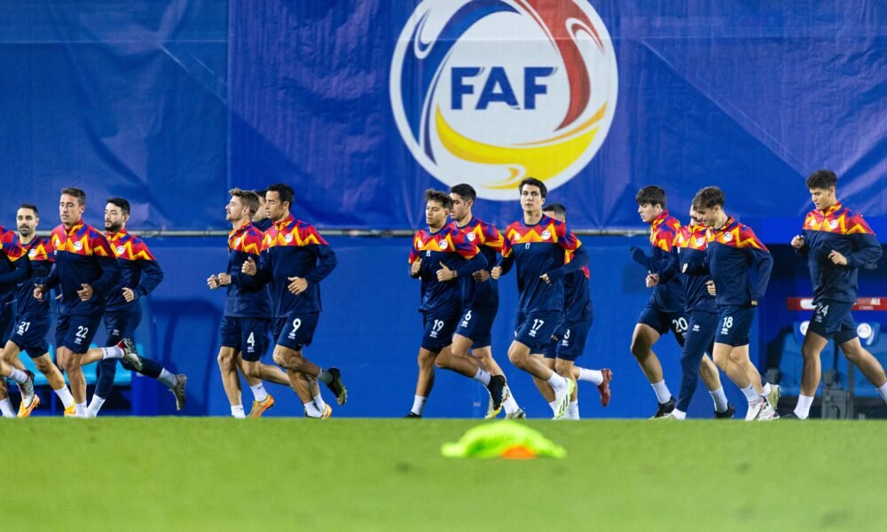 La selecció absoluta en l'entrenament d'avui / FAF