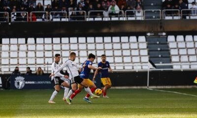 Un instant del partit entre el Burgos i l'FC Andorra / FCA