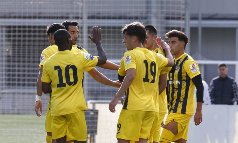 Els jugadors de la UE Santa Coloma celebrant un dels gols / FAF