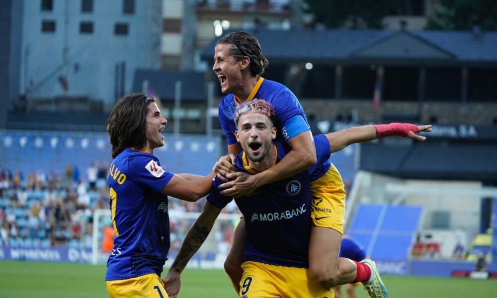 Manu Nieto celebrant un gol al Nacional / FCA