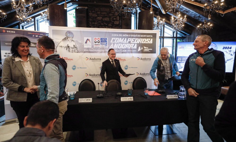 Xavier Espot en l'acte de presentació de la Comapedrosa Andorra / Pal Arinsal