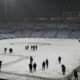 L'estadi de la Romareda divendres durant la nevada / FCA