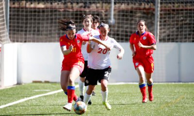Una imatge d'un partit de la selecció femenina de futbol / FAF