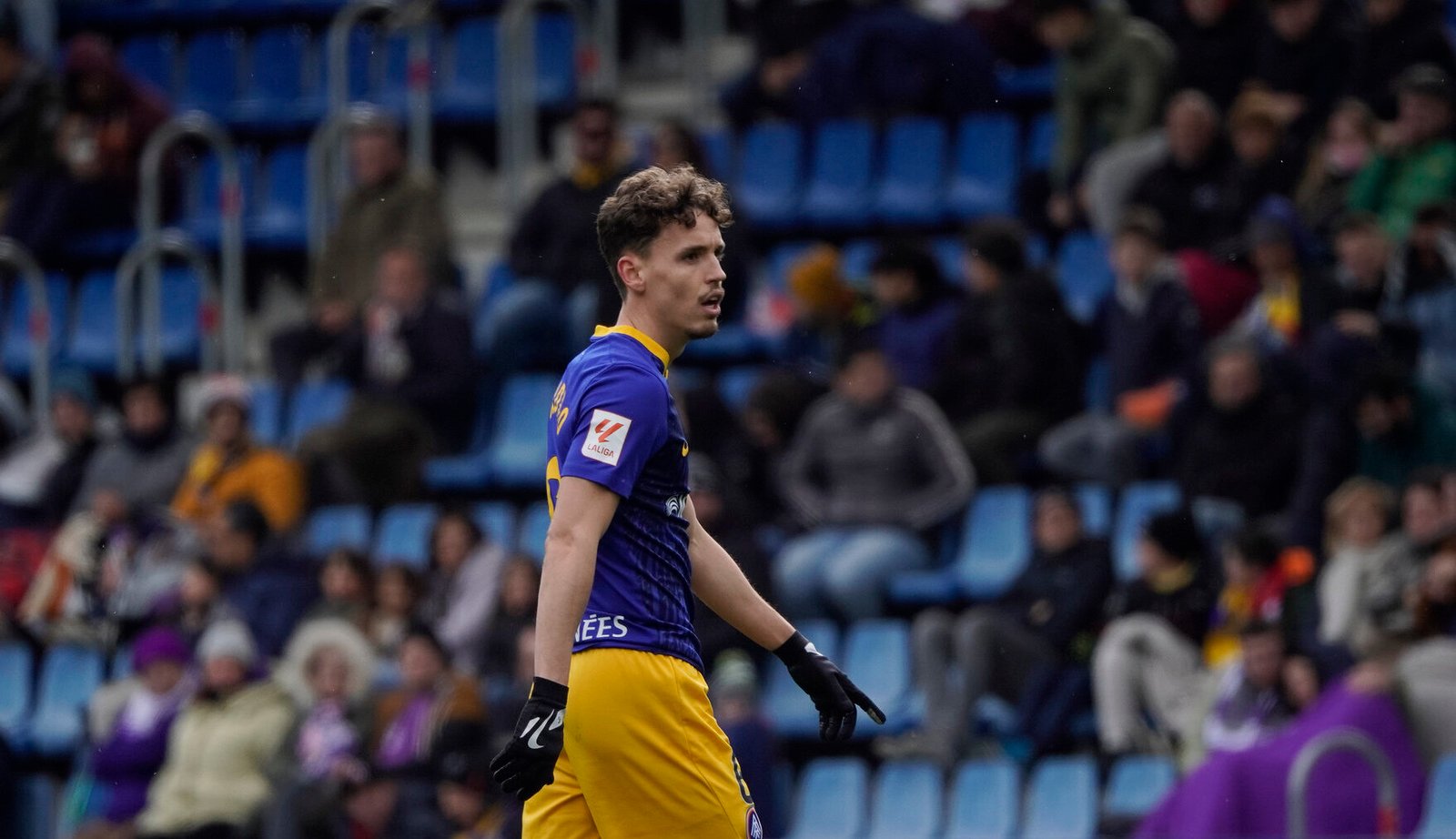 Jandro Orellana en el partit davant el Valaldolid / FCA