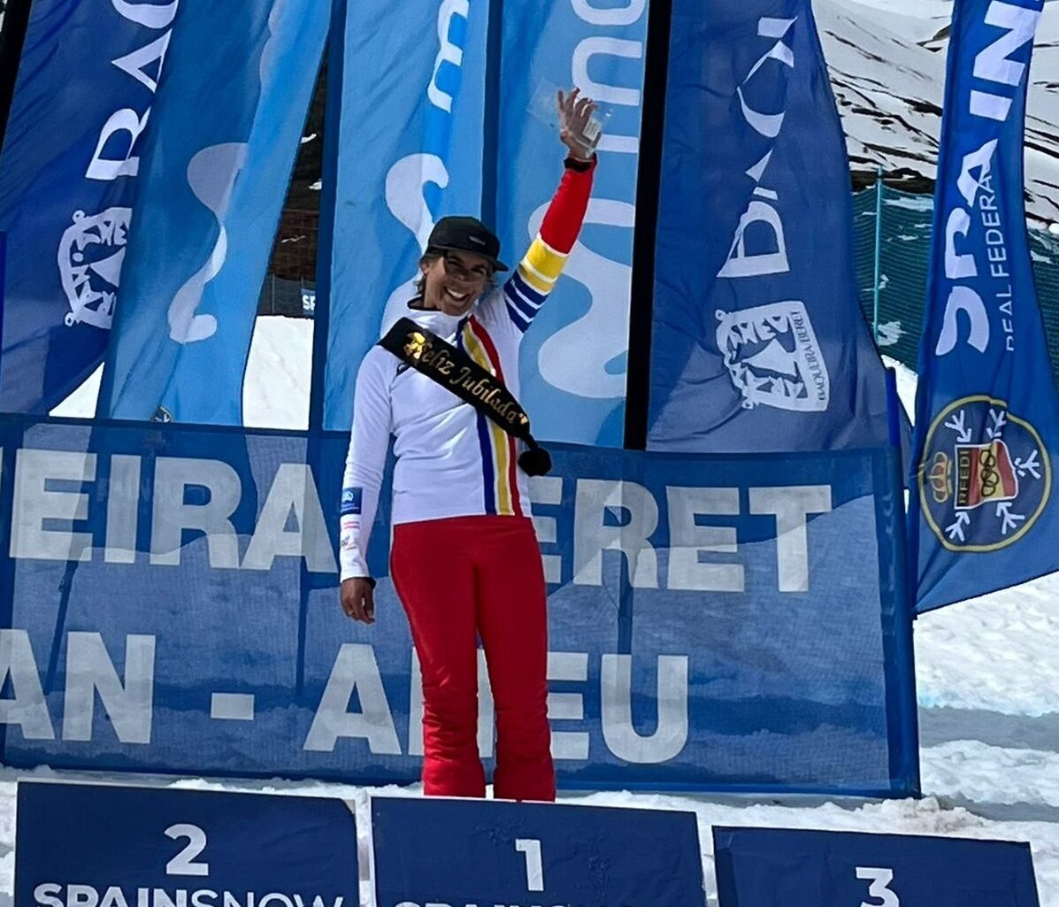 Maeva Estevez, guanyadora al Nacional d'Espanya a Baqueira