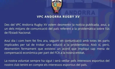 El comunicat del VPC Andorra Rugbi / VPC