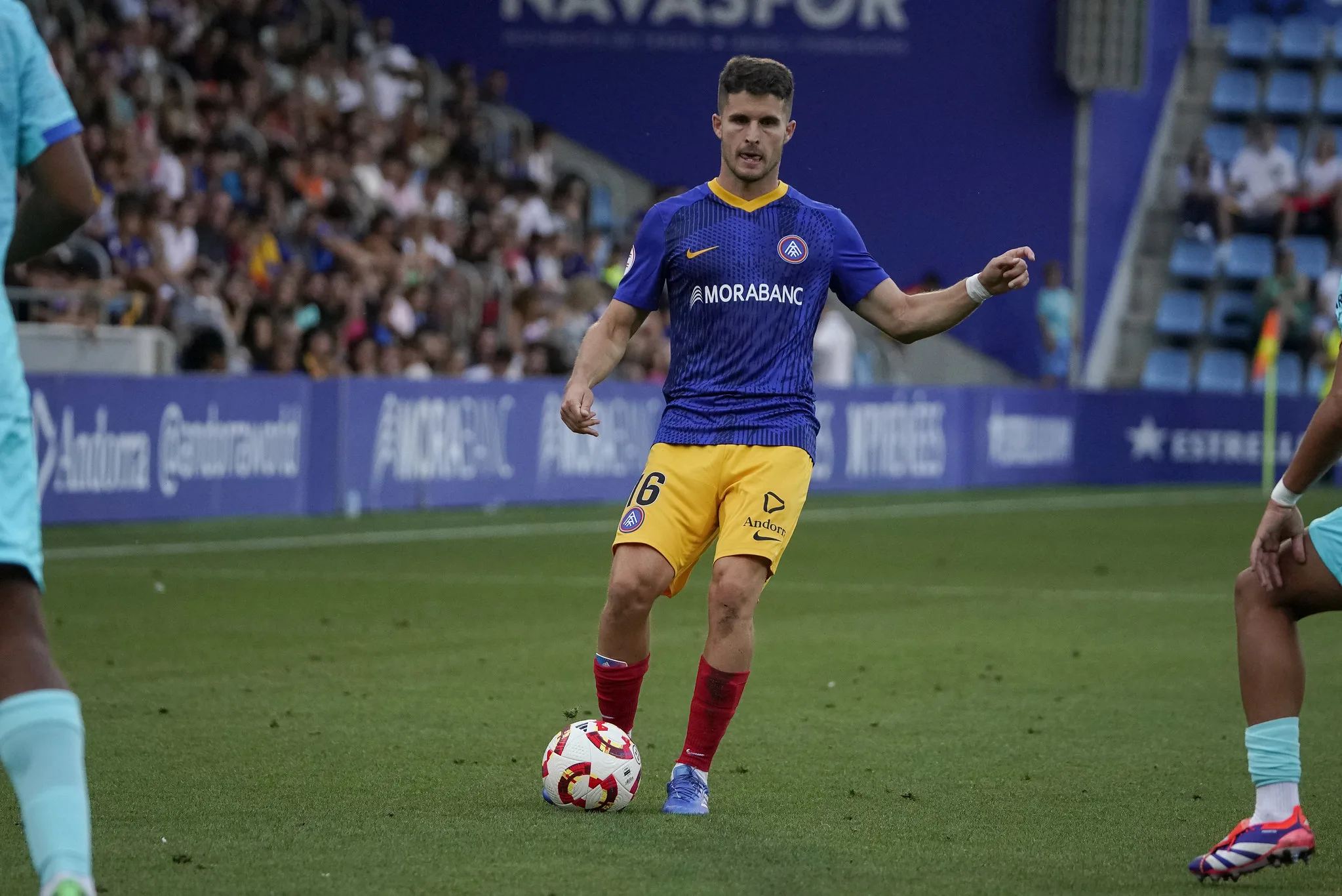 Àlvaro Peña en el partit davant el Barça B / FCA