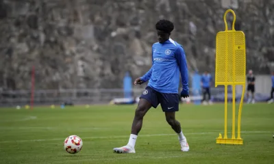 Assane Ndiaye en un entrenament / FCA