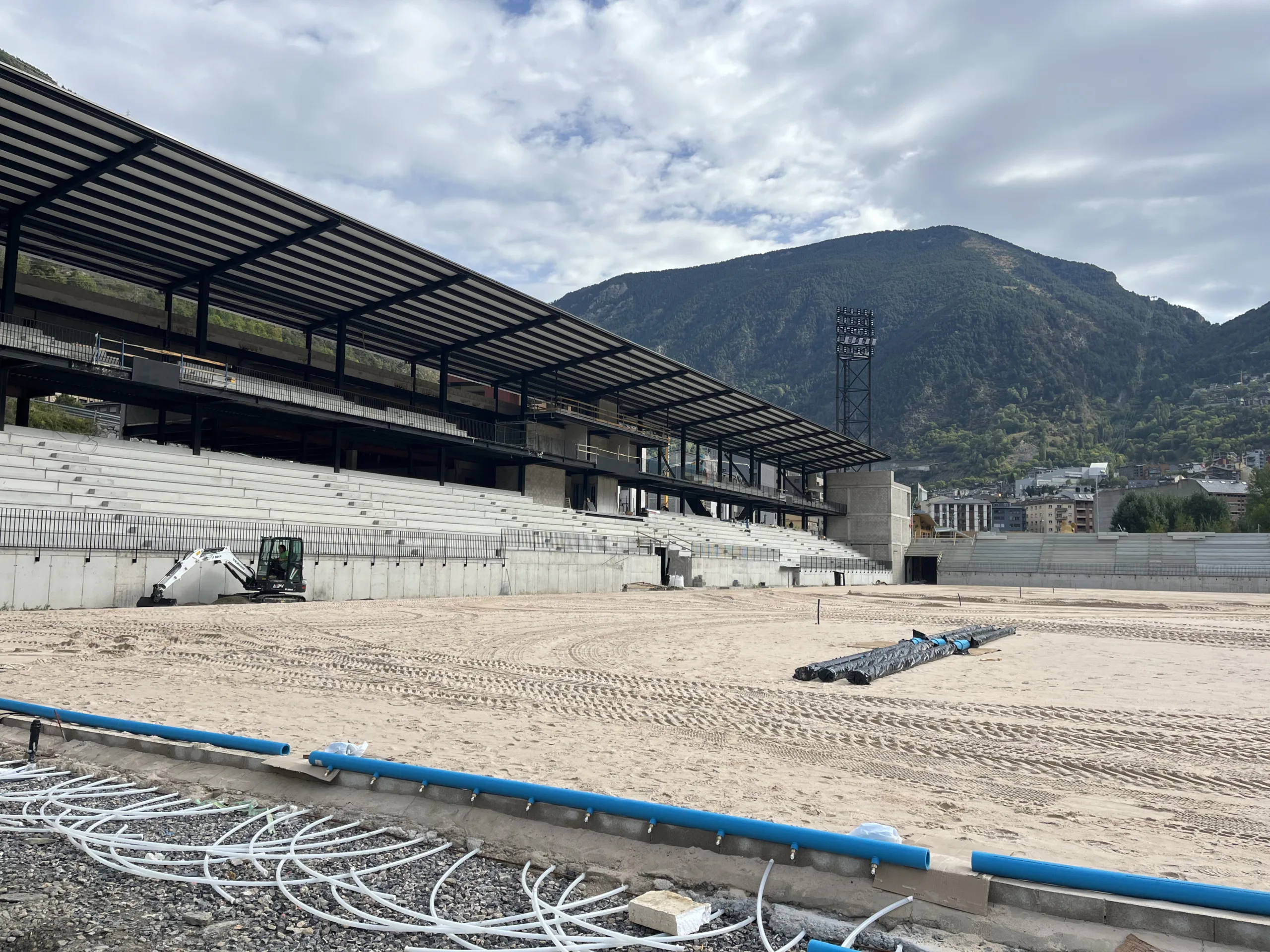 Una part de la obra de l'estadi/AE