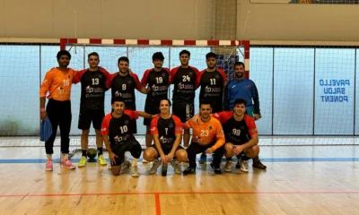 L'Handbol Serradells abans del duel davant el Salou / HC Serradells